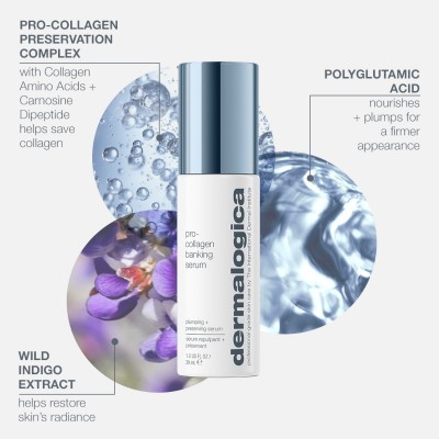 Dermalogica Jumbo Pro-Collagen Banking Serum - Антиоксидантна сироватка з колагеном супер об'єм, 59 мл