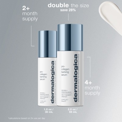 Dermalogica Jumbo Pro-Collagen Banking Serum - Антиоксидантна сироватка з колагеном супер об'єм, 59 мл