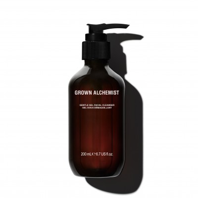 Grown Alchemist Gentle Gel Facial Cleanser - М'який очисний гель для обличчя Лист Герані, Бергамот, Пуп’янки Троянди, 200 мл