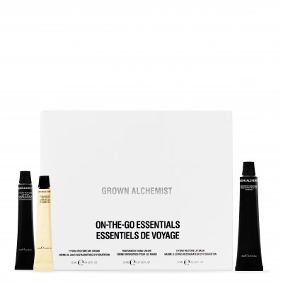 Grown Alchemist On-The-Go Essentials Kit - Тріо фаворитів для догляду за обличчям, губами та руками Grown Alchemist On-The-Go Essentials Kit - Тріо фаворитів для догляду за обличчям, губами та руками