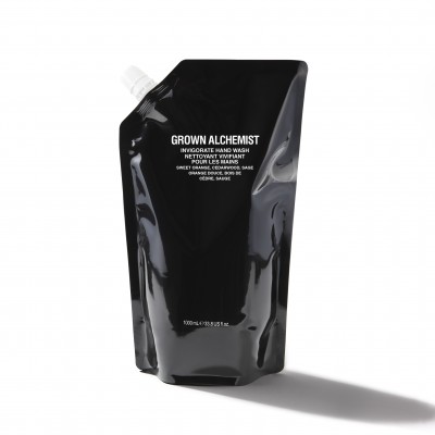 Grown Alchemist Invigorate Hand Wash Refill - Гель для рук Солодкий Апельсин, Кедр, Шавлія (рефіл-наповнювач), 1 л