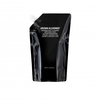 Grown Alchemist Energize Body Cleanser Refill - Енергізуючий Гель для тіла Ромашка, Бергамот, Троянда (рефіл-наповнювач), 1 л