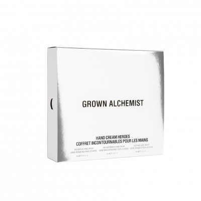 Grown Alchemist Hand Cream Heroes Holiday Kit - Розкішна тріо колекція кремів для рук
