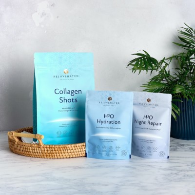 Rejuvenated RADIANT SKIN COLLECTION - Зволожуючий Набір з 3 продуктів колагену для Сяяння Шкіри